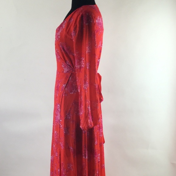 Gianni Bini Rotar Floral Long Sleeve Maxi Dress - Picture 5 of 8